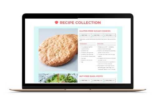 Recipe cards website